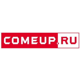 Наклейка COMEUP.RU (красная)