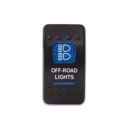 Клавиша Off-Road Lights 12-24В с синей подсветкой