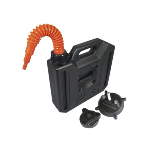 Канистра ART-RIDER 5 л. (ЧЕРНАЯ) Набор с креплением и носиком