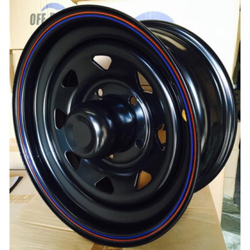 Комплект колёсных стальных дисков  1680-55010BL-0 TLC105 16x8 5x150 d110 ET0 чёрные с чёрными колпаками 4шт.