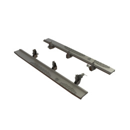 Пороги силовые Mitsubishi Pajero 2006+ цельная ступень