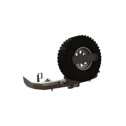 Бампер задний Toyota Fortuner 2015- (с калиткой центр)