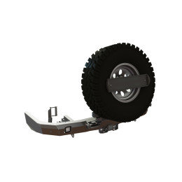 Бампер задний Toyota Fortuner 2015- под ПТФ (с калиткой центр)