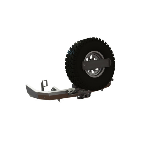 Бампер задний Toyota Fortuner 2015- (под лебедку, калитка центр)