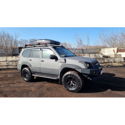 Багажник экспедиционный Toyota Land Cruiser Prado 120/Lexus GX470 под аэродинамический шноркель