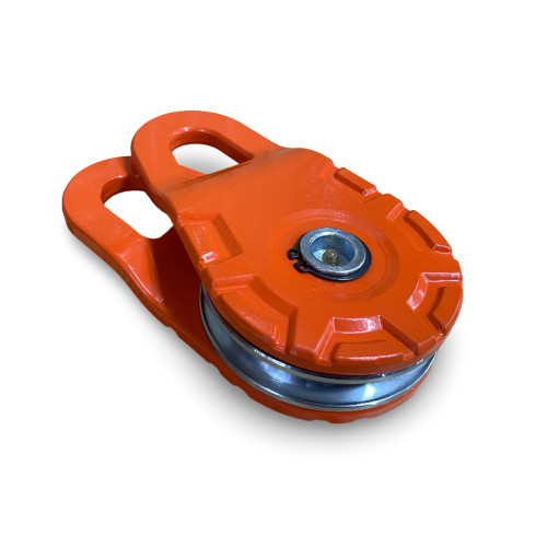 Блок усиления (полиспаст) 9т. с тавотницей (оранжевый)