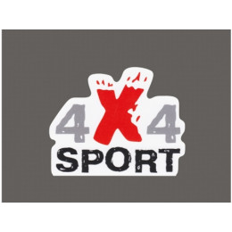 Наклейка 4x4sport маленькая  для ATV и др. размер 90х70мм, вырезанная