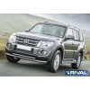 Защита переднего бампера d76+d57 RIVAL Mitsubishi Pajero IV 2011-2014-  R.4002.009