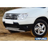 Защита переднего бампера d42+d42 RIVAL Renault Duster 2011-2015  R.4701.004