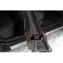 Накладки на внутренние пороги дверей, вариант 2 Русская артель Renault Duster   NRD-019702