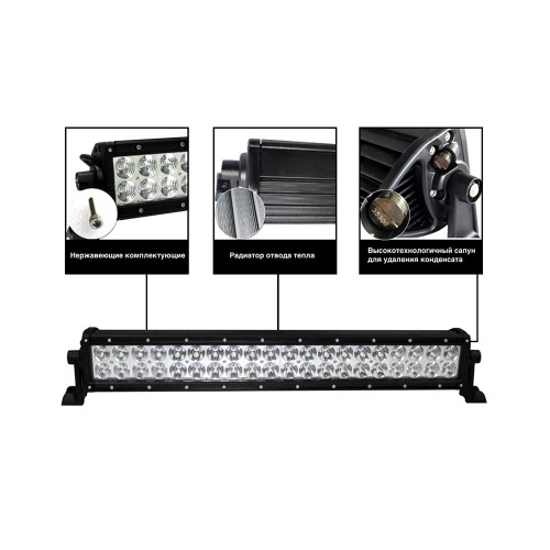 Фара Aurora  8 led, луч-flood, свет белый, 40W, 2240LM, 9-36V ALO-4-E4J