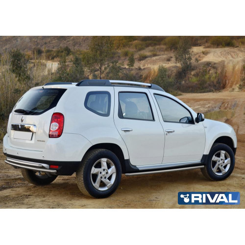 Защита порогов d42 RIVAL Nissan Terrano 2014-/Renault Duster 2011-2015  R.4701.007