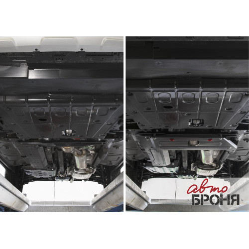 Защита топливных трубок АвтоБроня Nissan Terrano/ Renault Duster  111.04716.1