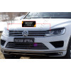 Накладки на передние фары (реснички) Русская артель Volkswagen Touareg 2014-2017  REV-082100