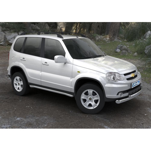 Защита порогов d57 RIVAL Chevrolet Niva 2009-  R.1004.007