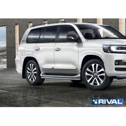 Защита штатного порога d42 RIVAL Toyota Land Cruiser 200 Excalibur 2017-  R.5719.003