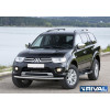 Защита переднего бампера d76+d42 RIVAL Mitsubishi Pajero Sport 2008-2013-2016  R.4007.002