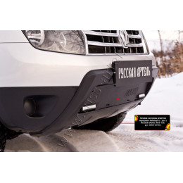 Зимняя заглушка решетки переднего бампера с «дхо» без обвеса Русская артель Renault Duster 2010-2014  ZRRD-037812