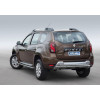 Защита заднего бампера d42+d42 RIVAL Renault Duster 2015-  R.4703.009