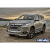 Решетка бампера d10 RIVAL Mitsubishi Pajero Sport 2016-  G.4003.001