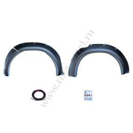 Расширители колёсных арок (вынос 50 мм) Toyota Hilux 2018-2020 (Exclusive Black) RT-062802