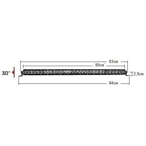 SAE-Серия SR30″ (28 светодиодов) Дополнительный дальний свет + ДХО 930413