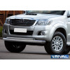 Защита переднего бампера d76+d42 RIVAL Toyota Hilux 2011-2015  R.5711.005