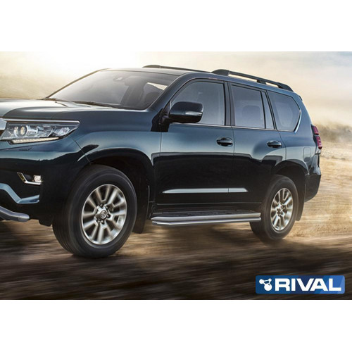 Защита штатного порога d42 RIVAL Toyota Land Cruiser 150 Prado  R.5704.016