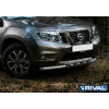 Защита переднего бампера d57+d42 с профильной защитой картера RIVAL Nissan Terrano 2014-  R.4119.001