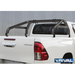 Дуги кузова черные d76 RIVAL Toyota Hilux 2015-  R.5716.010.PB