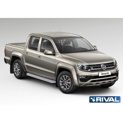 Порог с листом d57 RIVAL Volkswagen Amarok 2016-  R.5804.007