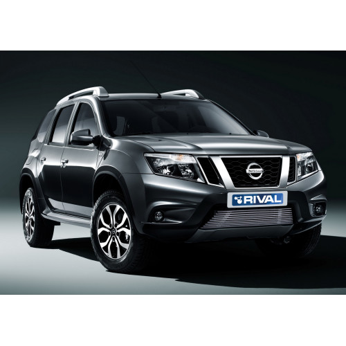 Решетка бампера d10 RIVAL Nissan Terrano 2014-  G.4119.001