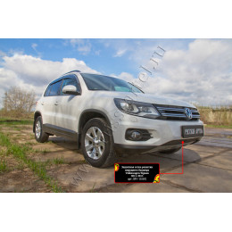 Защитная сетка решетки переднего бампера (Track & Field) Русская артель Volkswagen Tiguan 2011-2015   SRV-135502