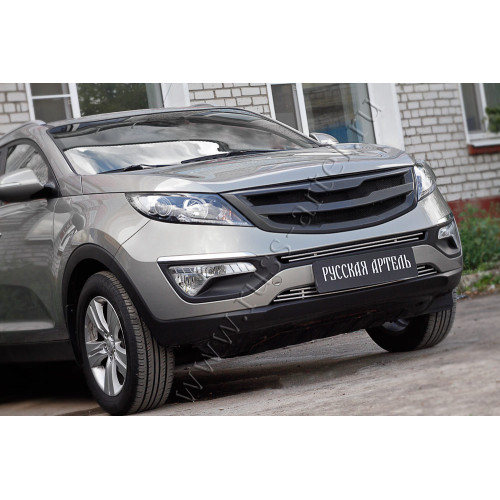 Решетка радиатора Вариант 2 с черной сеткой Русская артель KIA Sportage  RRKS-006250