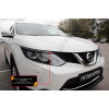 Накладки на передние фары (реснички) Русская артель Nissan Qashqai 2014-2016  RENQ-035900