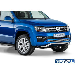 Защита переднего бампера d57 волна RIVAL Volkswagen Amarok 2016-  R.5804.004