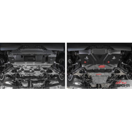 Комплект защит радиатор + картер + КПП + РК АвтоБроня Toyota Land Cruiser 150 Prado  K111.09516.1