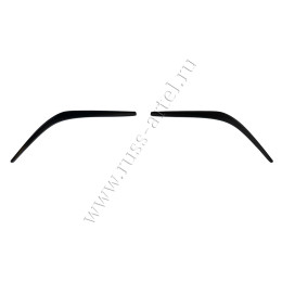 Накладки на передние фары (реснички) Toyota Hilux 2018-2020 (Exclusive Black) RET-082300