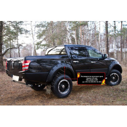 Расширители колесных арок 60мм, под покраску Mitsubishi L200 2015-  RM-061800