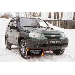 Защитная сетка решетки переднего бампера Русская Артель Chevrolet Niva Bertone 2009 SRC-134052
