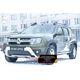 Зимняя заглушка решётки переднего бампера Русская артель Renault Duster 2015-  ZRRD-051602