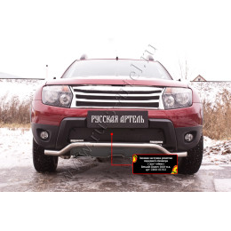 Зимняя заглушка решетки переднего бампера ,«дхо»+обвес Русская артель Renault Duster 2010-2014  ZRRD-037832