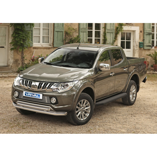 Решетка бампера d10 RIVAL Mitsubishi L200 2015-  G.4002.001