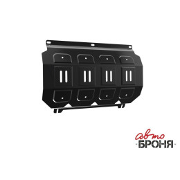 Защита радиатора АвтоБроня Mitsubishi L200 2006-2015/Mitsubishi Pajero Sport 2008-2016  111.04005.1