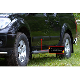 Молдинги на двери узкие Русская артель Nissan Navara 2005-2010  MN-077300