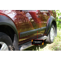 Комплект расширителей колесных арок с молдингами на двери(узкие) Русская артель Nissan Pathfinder R51  ZKK-190400