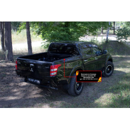 Накладки на боковые борта со скотчем 3М Mitsubishi L200 2015-2018 (V дорестайлинг) NM-157202