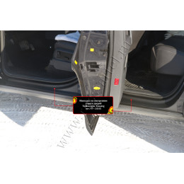 Накладки на внутренние пороги дверей Русская артель Volkswagen Touareg 2007-2009  NV-158502