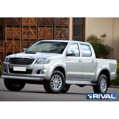 Защита переднего бампера d76 RIVAL Toyota Hilux 2011-2015  R.5711.004