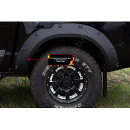 Расширители колёсных арок, вынос 50мм Toyota Hilux 2015-2018  RT-060302